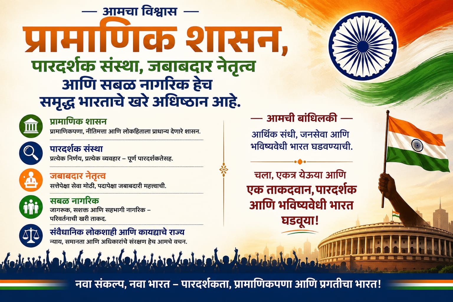 NGRP values banner (Marathi)