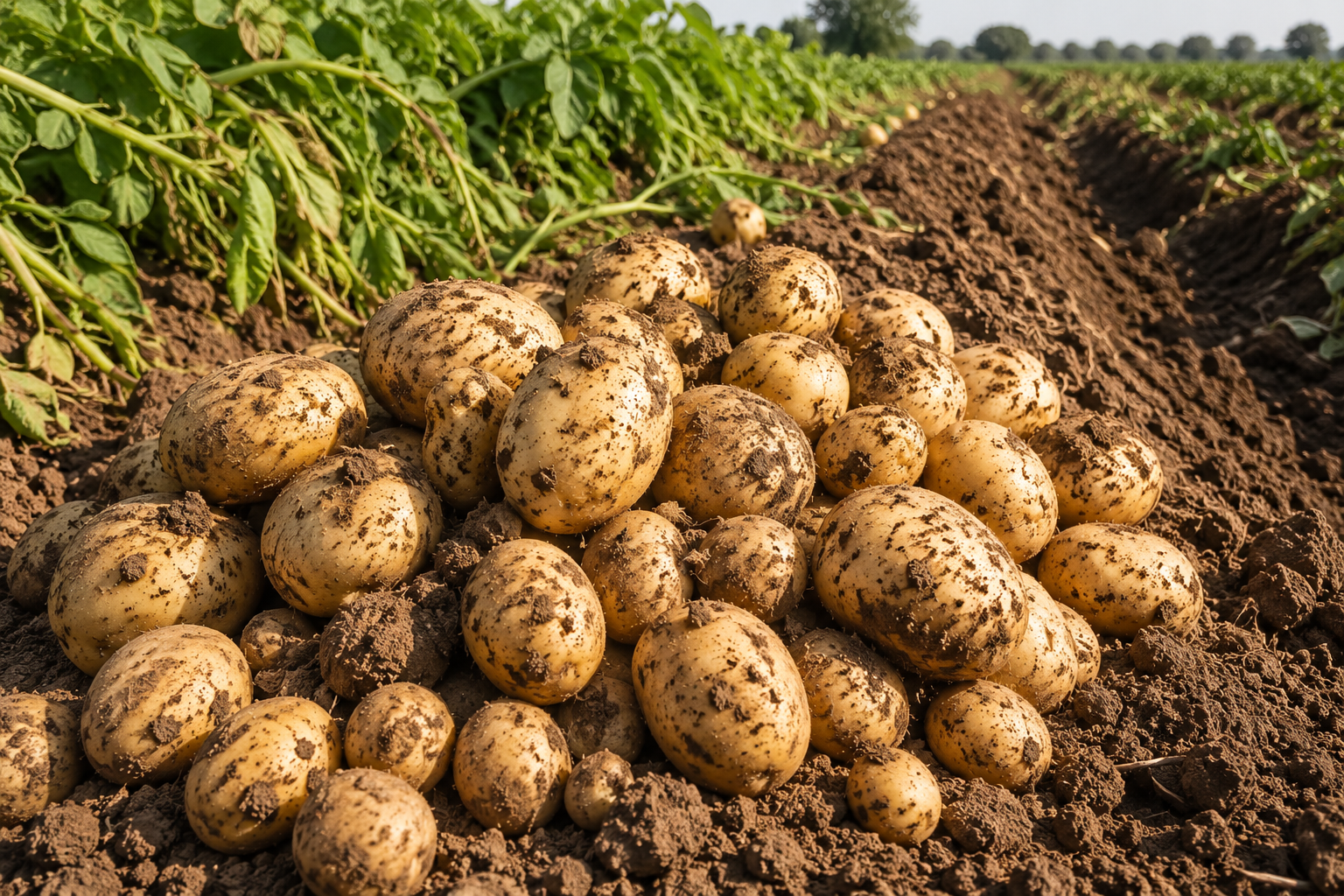 Freshly dug harvest — premium grade, ready for grading and export
