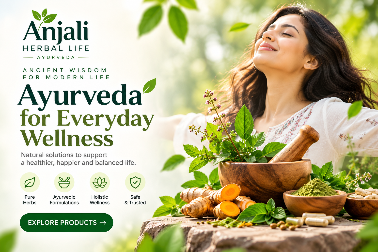 Anjali Herbal Life banner 2