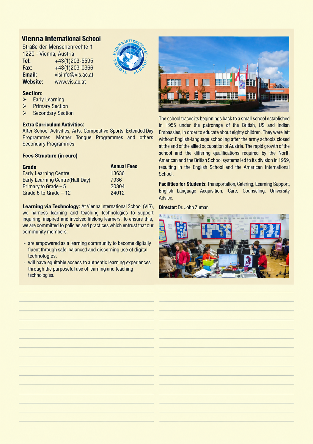 Half Page sample listing