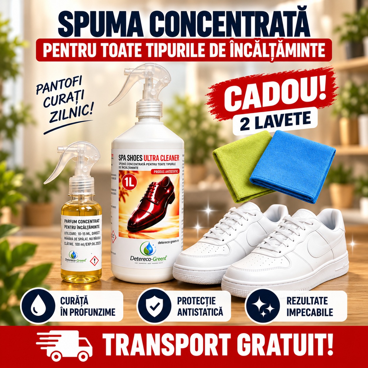 SPUMĂ CONCENTRATĂ PENTRU ÎNCĂLȚĂMINTE