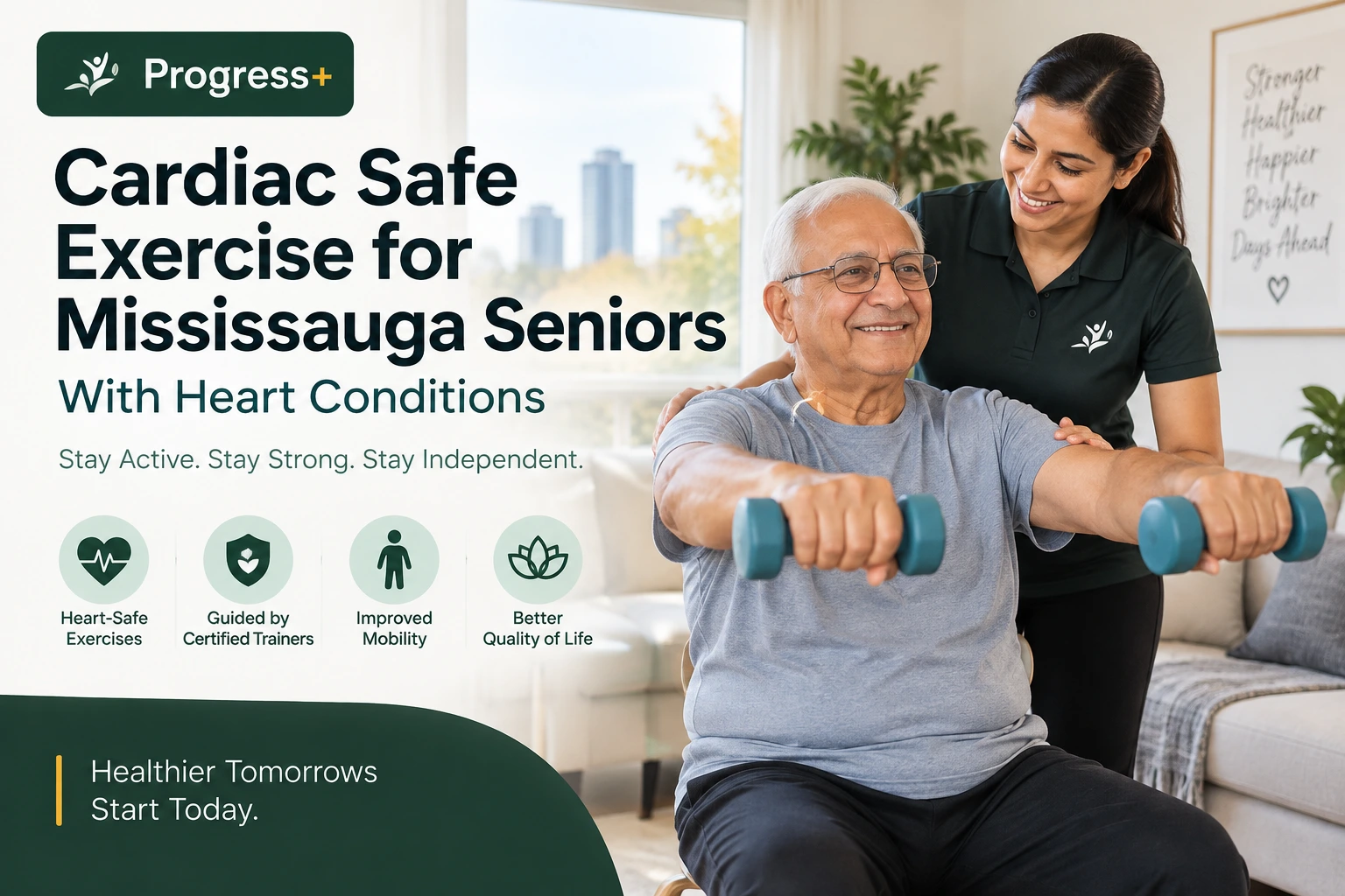 Cardiac safe exercise for Mississauga seniors with heart conditions