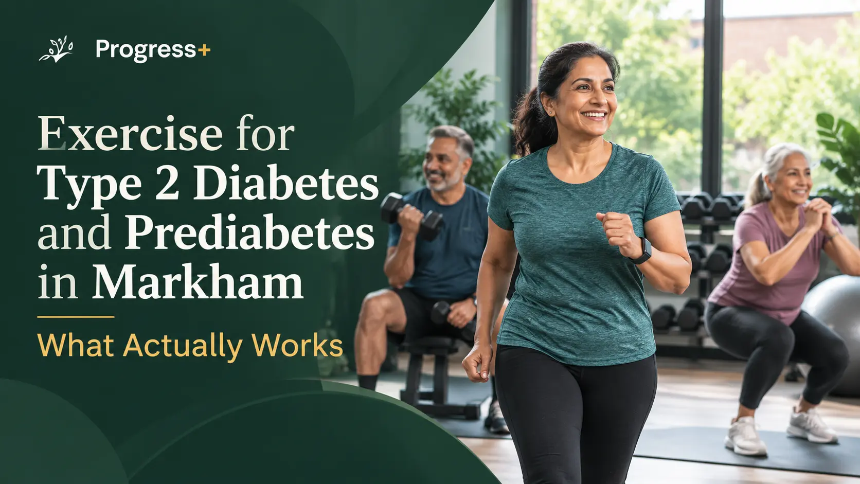 Registered Kinesiologist leading a diabetes friendly exercise session in Markham.