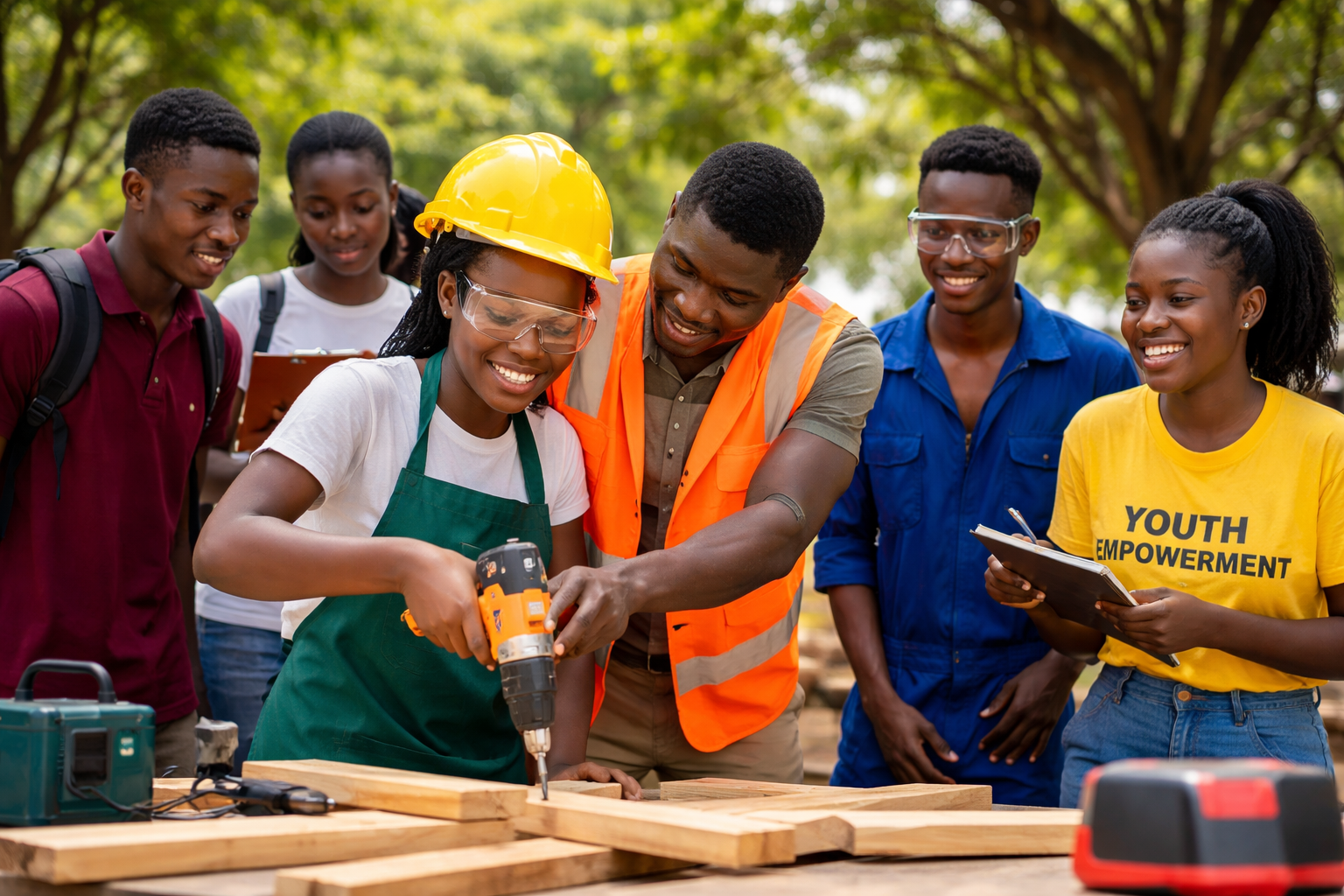 Ghanaian youth skilled trades training