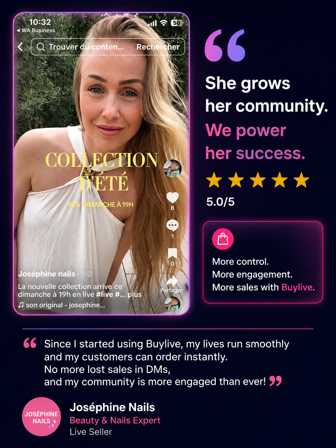 Ohhowpretty — Live Seller testimonial