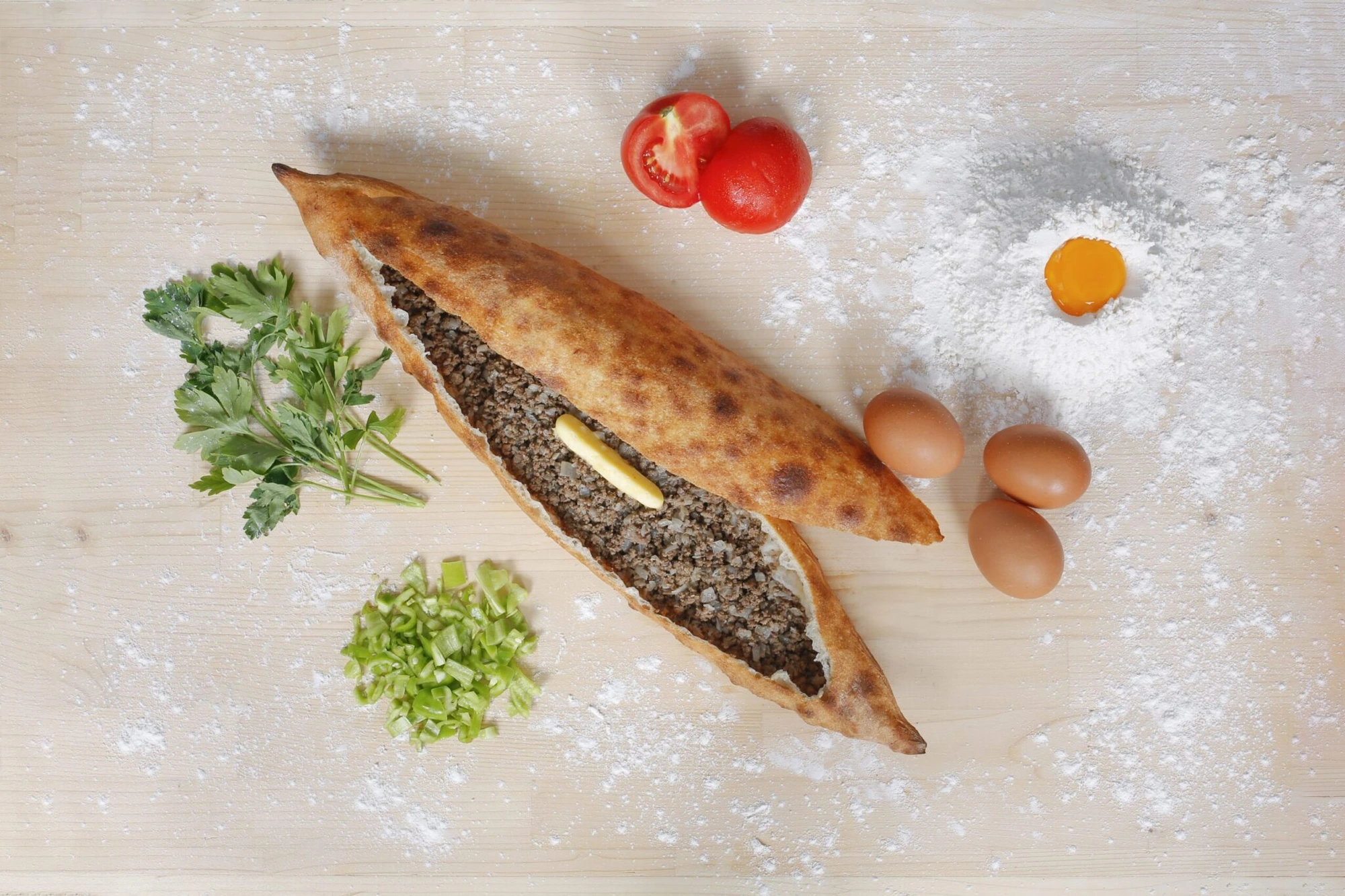 Kavurmalı Pide