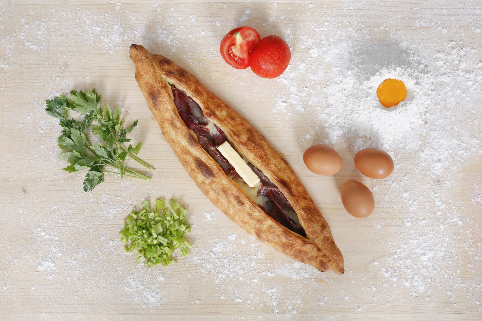 Pastırmalı Kaşarlı Pide