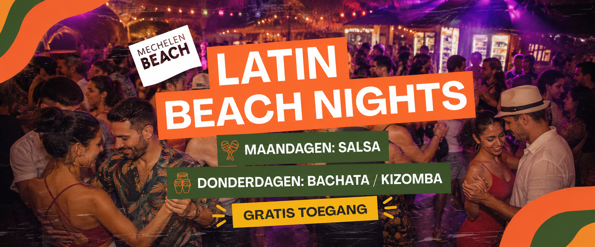 Latin beach nights op maandagen en donderdagen