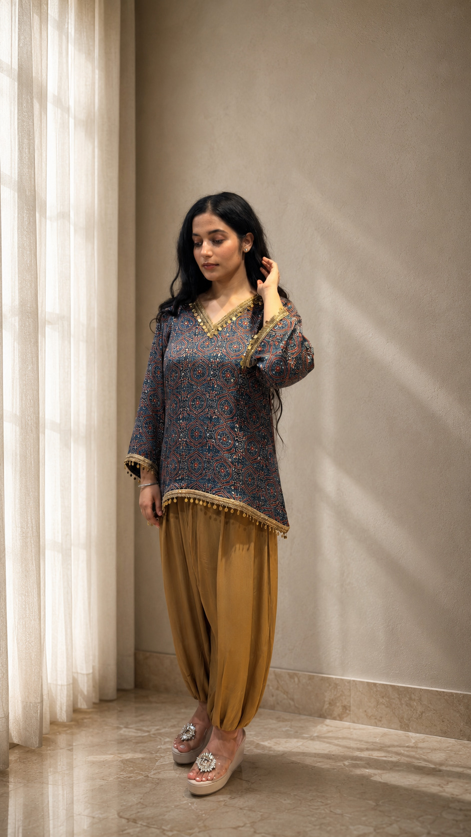 Ajrakh Balloon Pants Coord