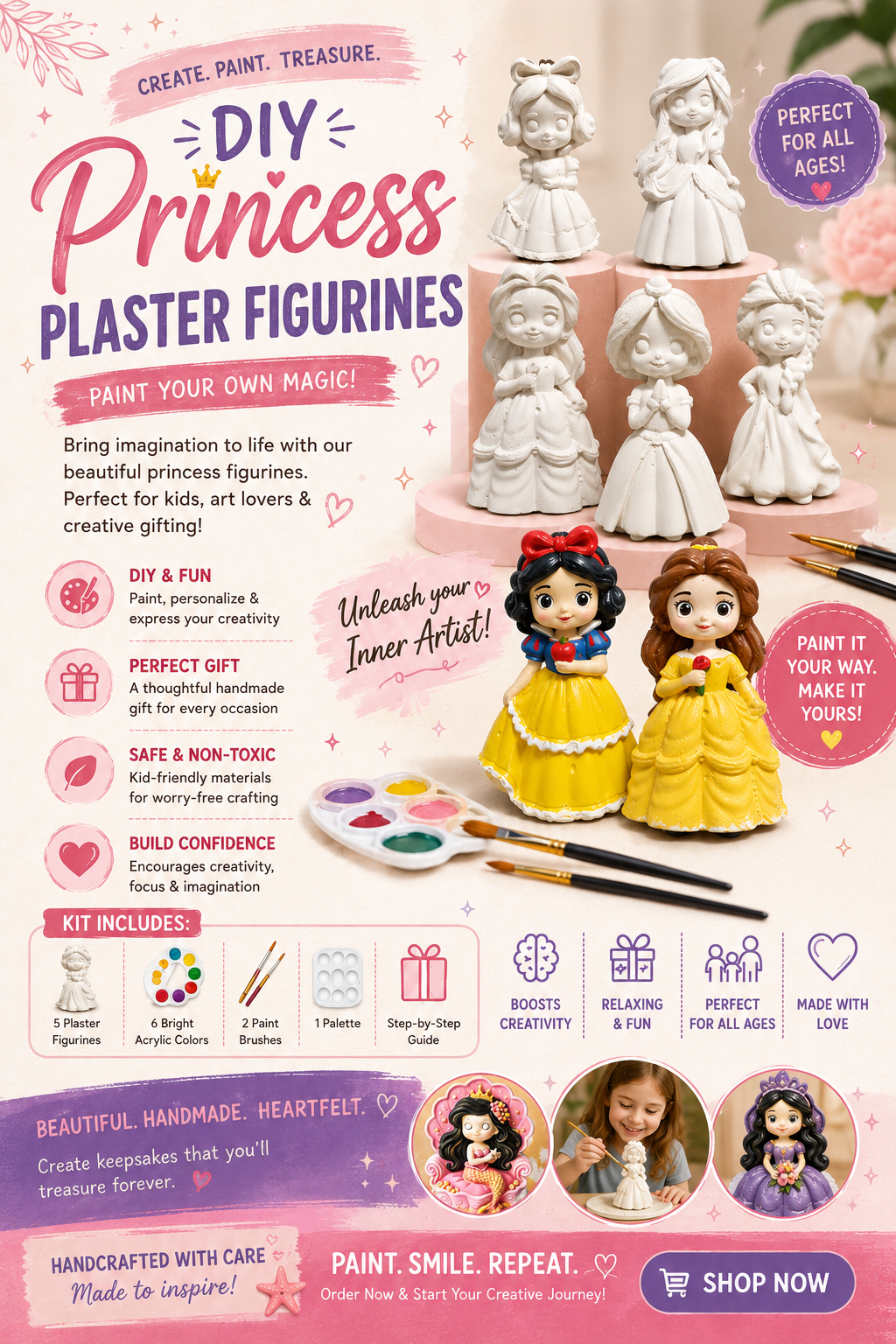 DIY Princess Painting Kit — Set of 5