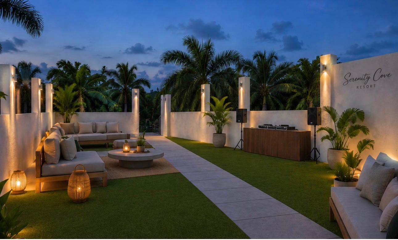 Outdoor lounge — Relax Refresh Unwind