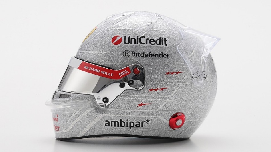 Casco Lewis Hamilton Ferrari GP Las Vegas 2025 — Modellismo F1 scala 1:5