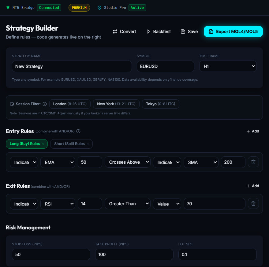 Strategy Builder