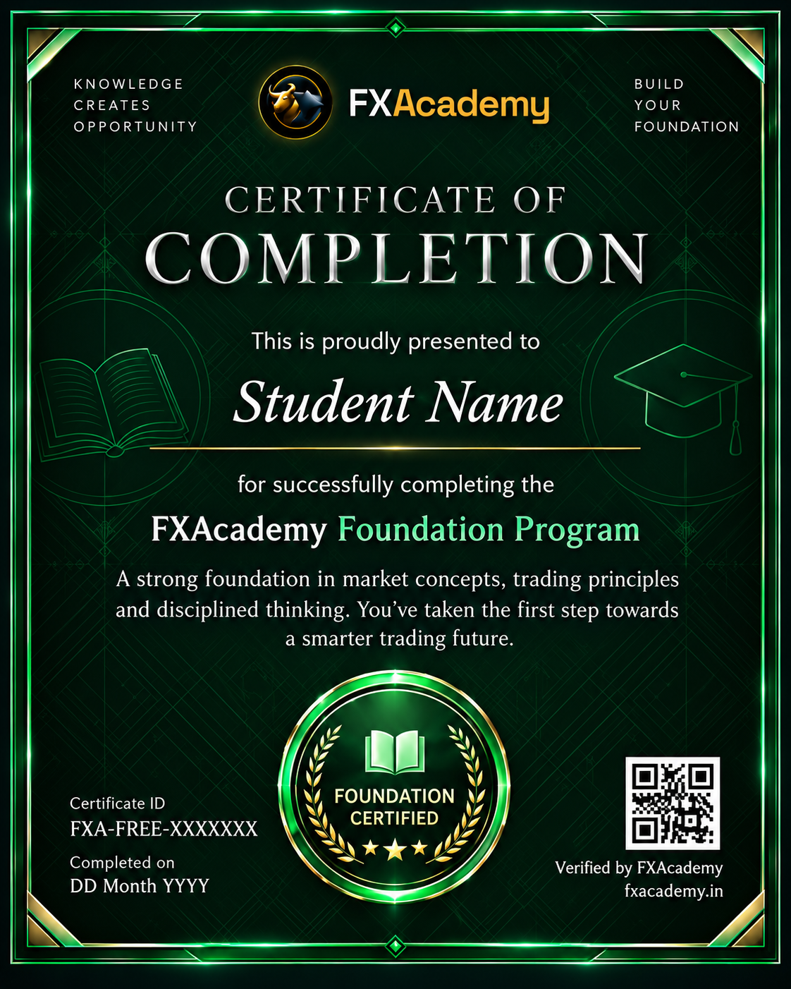 Free Certificate – Foundation Program