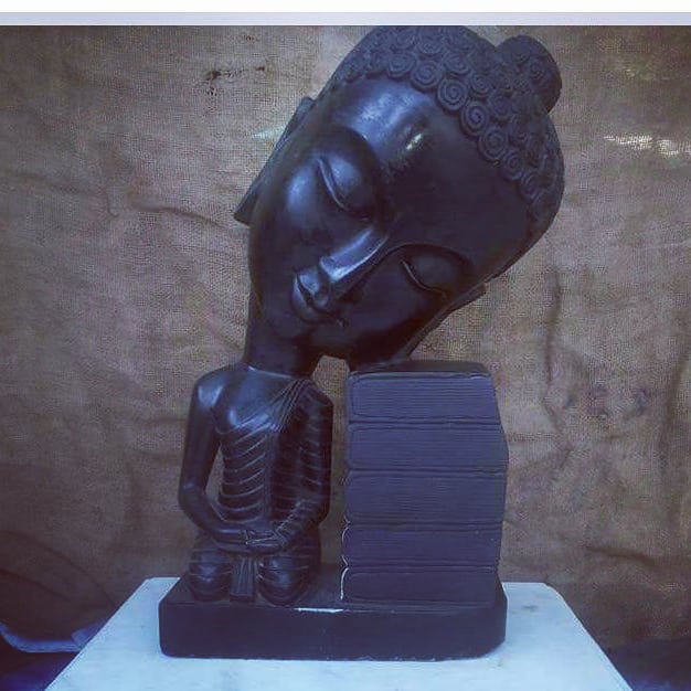 Contemplative Black Buddha