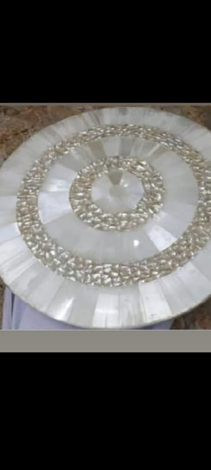 Concentric Pearl Medallion Table