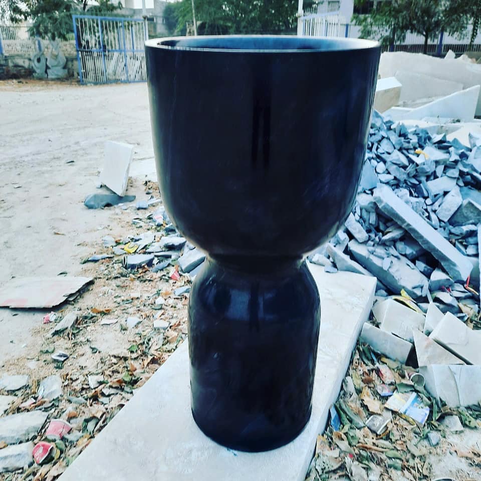 Black Marble Chalice Basin
