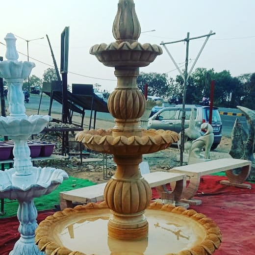 Sandstone Kalash Fountain
