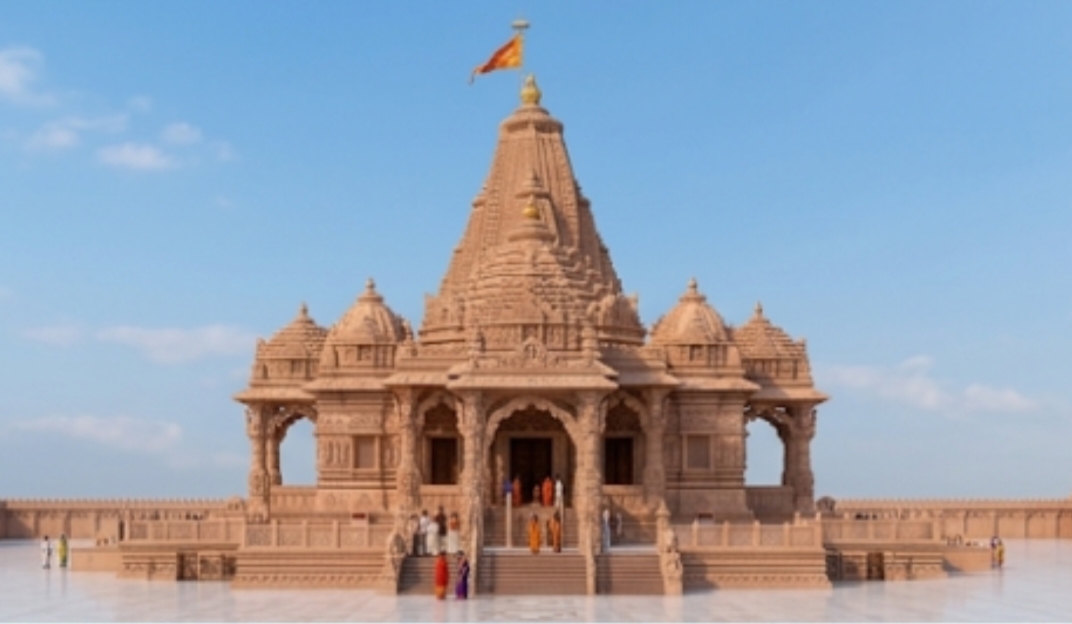 Multi-Shikhar Marble Mandap