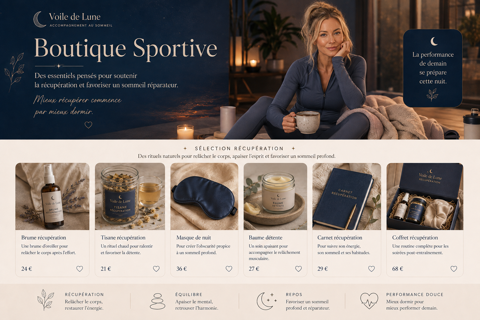 Voile de Lune — Boutique Sportive
