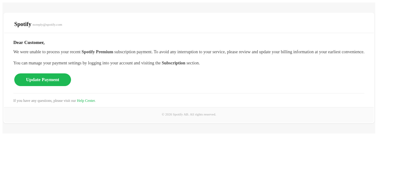 Email Sample screenshot
