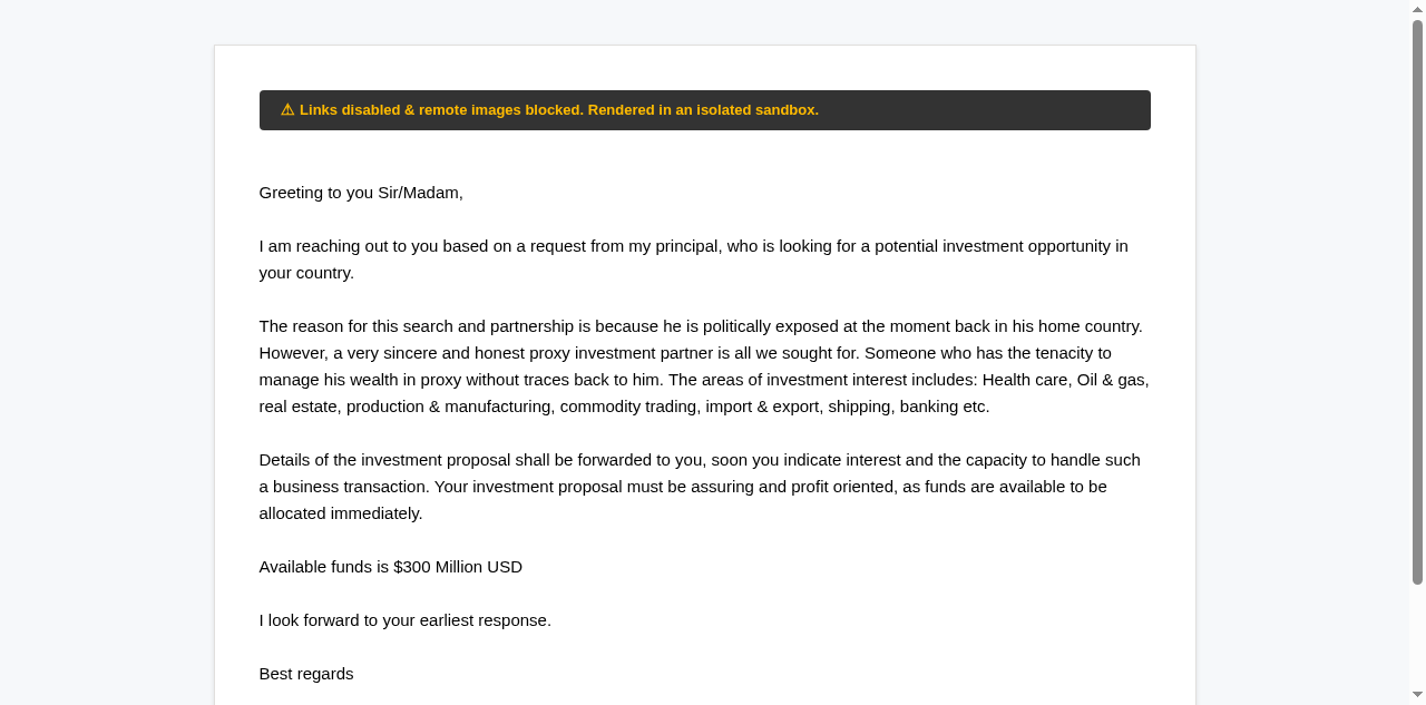 Email Sample screenshot