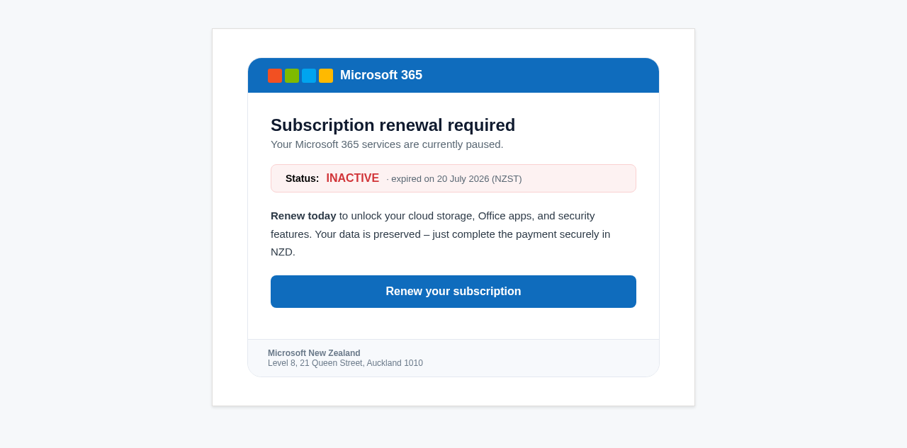 Email Sample screenshot