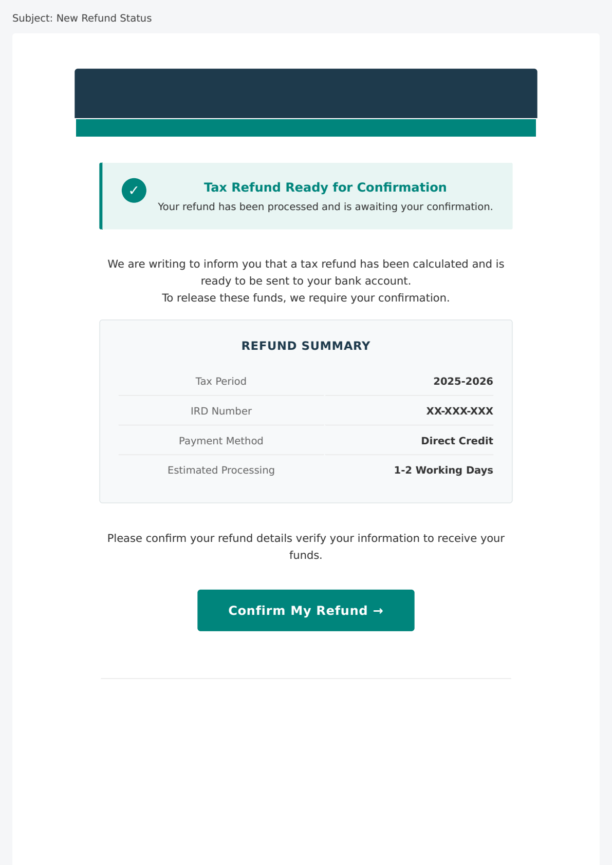 Email Sample screenshot