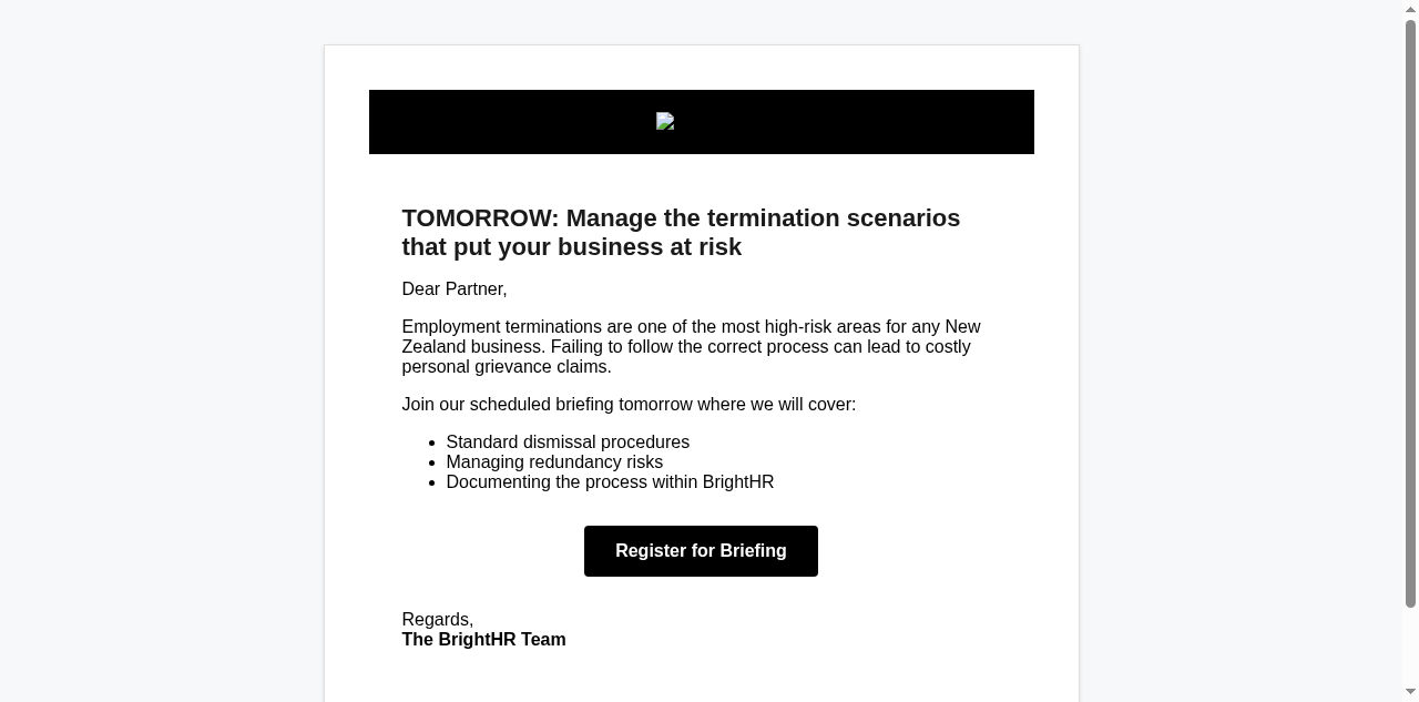 Email Sample screenshot